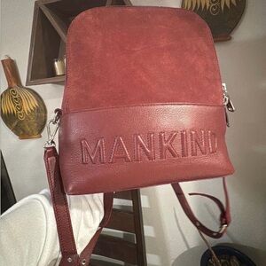 7 For All Mankind Burgundy Backpack